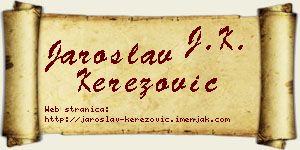 Jaroslav Kerezović vizit kartica